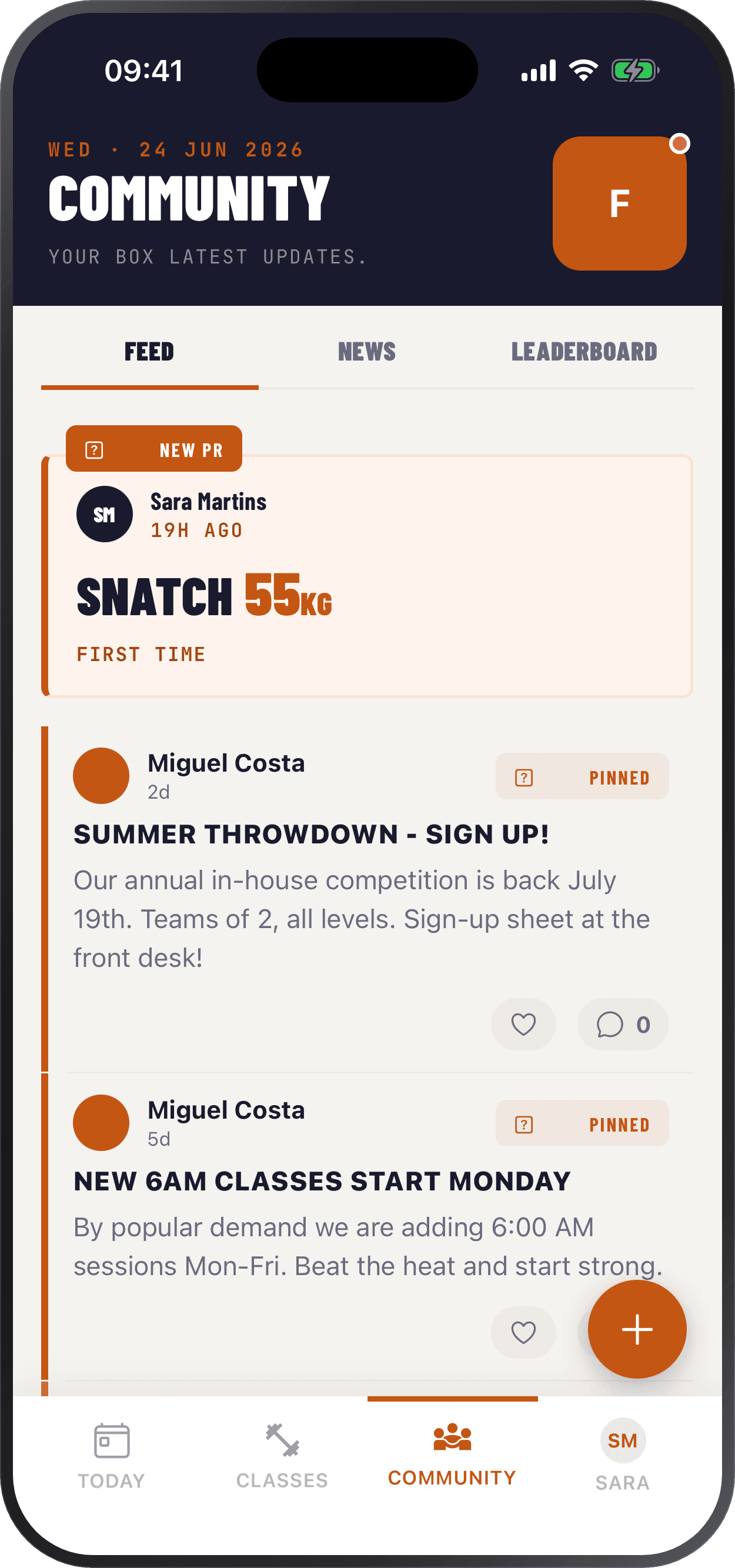 Community screen