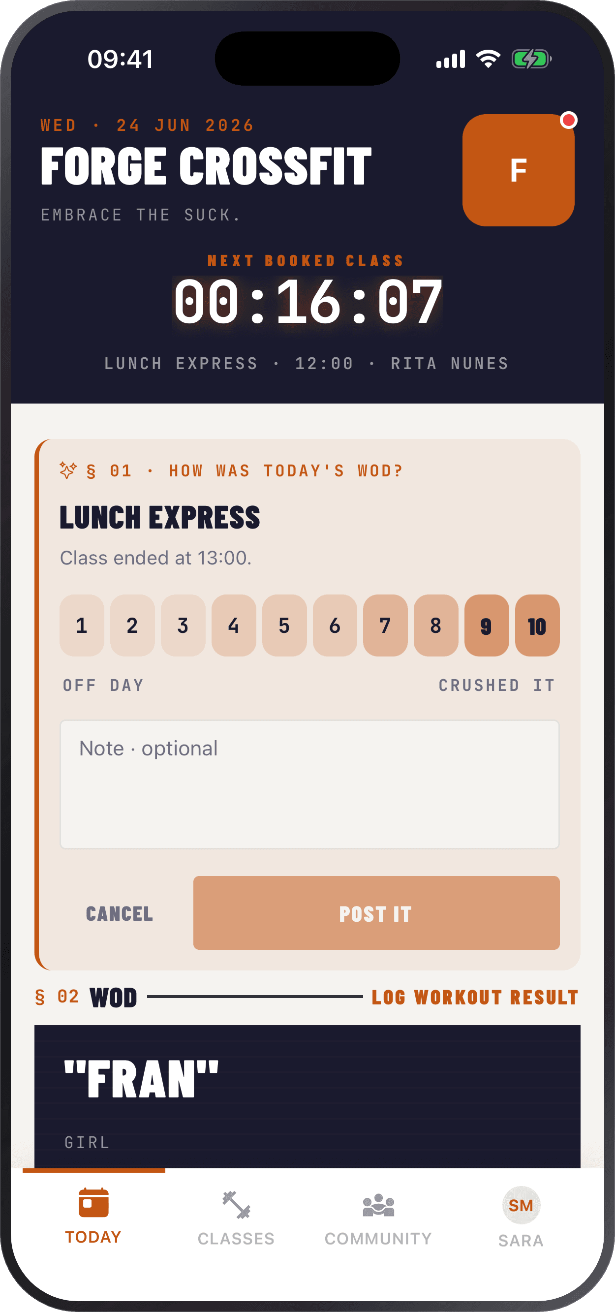 For Athletes mobile preview
